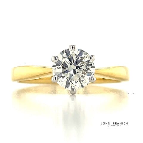 18k B/Tn 1.01ct Solitaire Diamond Ring