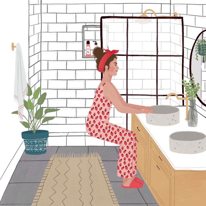 Pajama Pilates by Maria Mankin, with illustrations by Maja Tomljanovic
