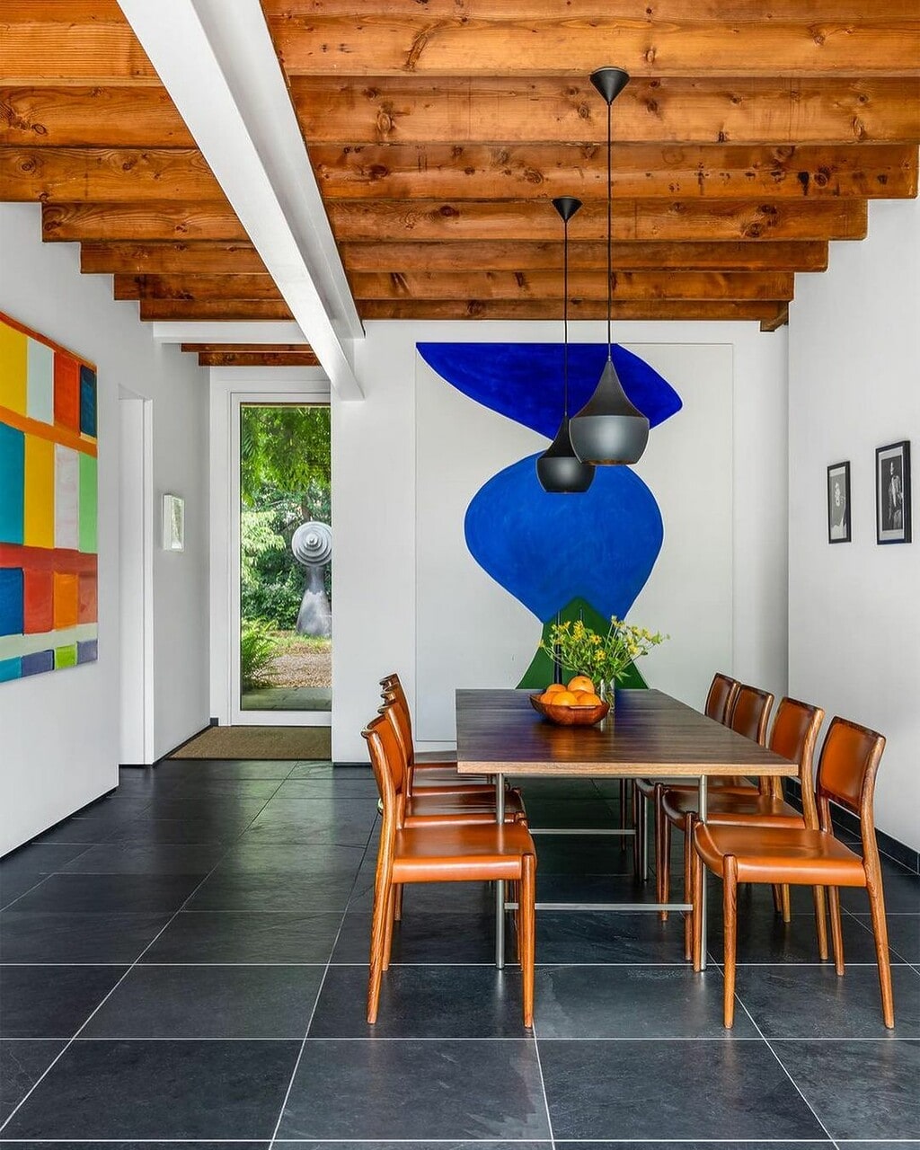 @proem_studio shows how you can put colour in a neutral room by using paintings. 
