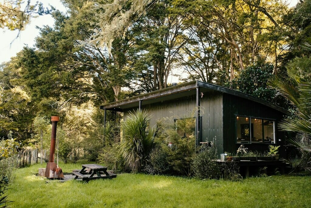 Matakana Bush Retreat outdoor area. 