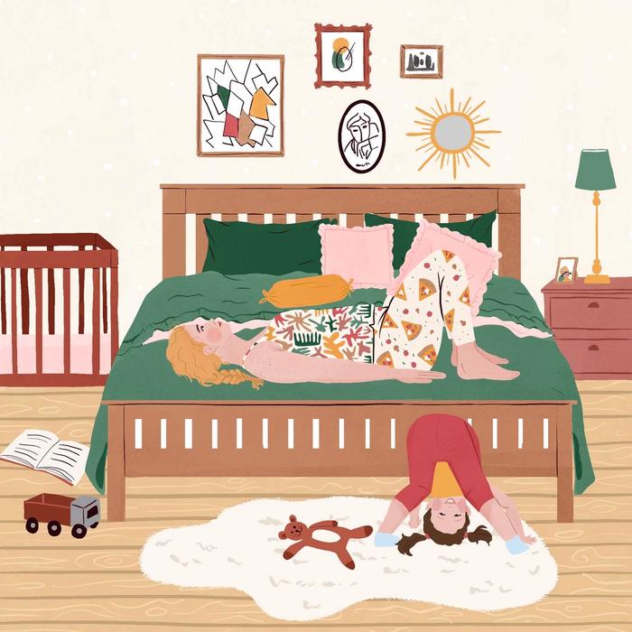 Pajama Pilates by Maria Mankin, with illustrations by Maja Tomljanovic