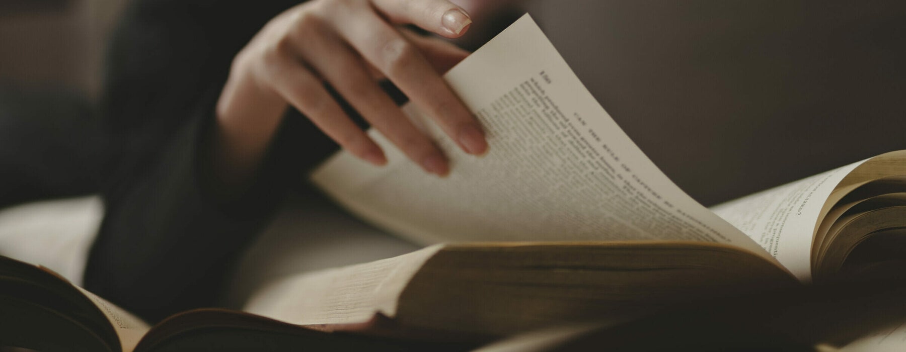 Woman reading a book