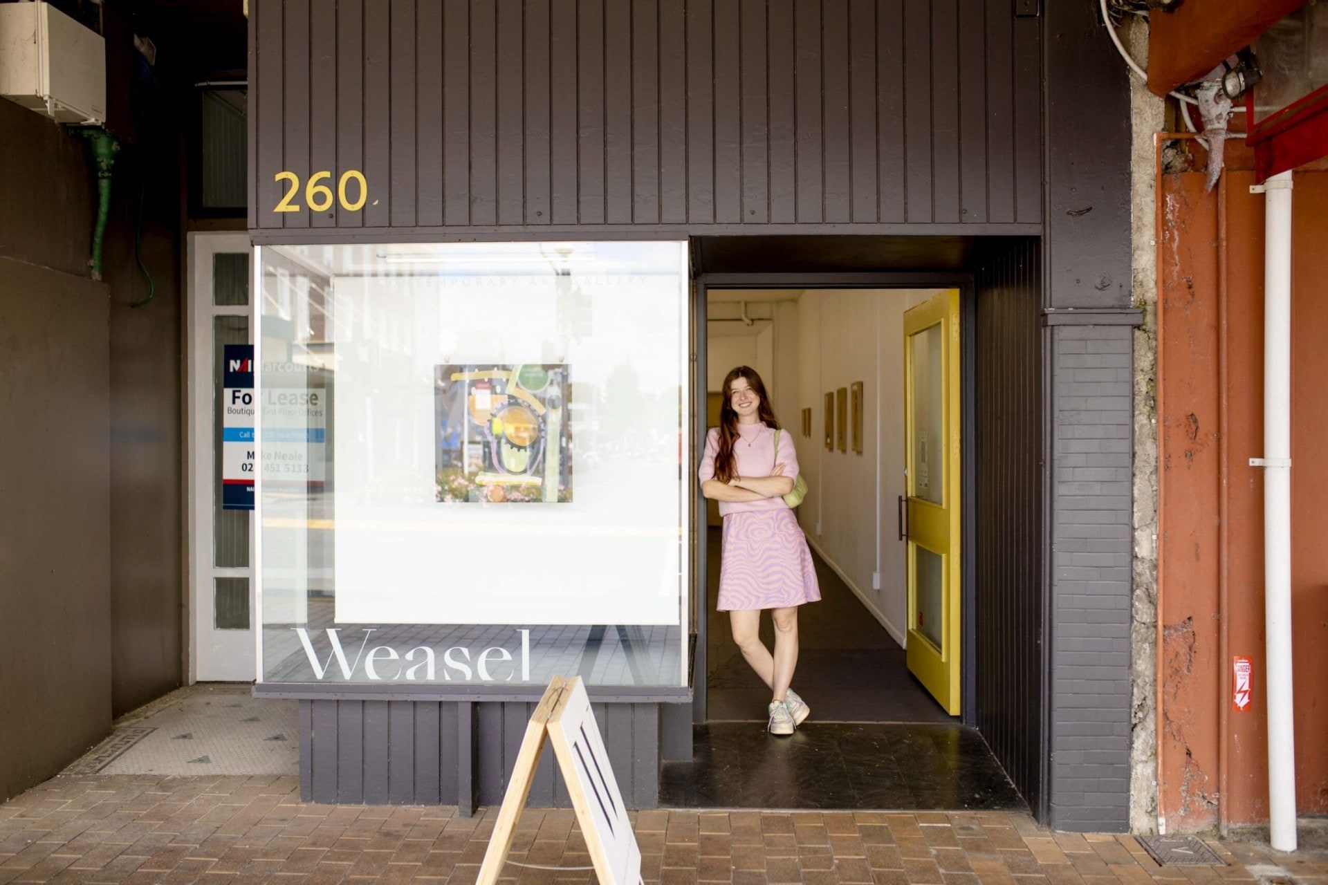 Tiffany Clayton outside of Laree Payne Gallery