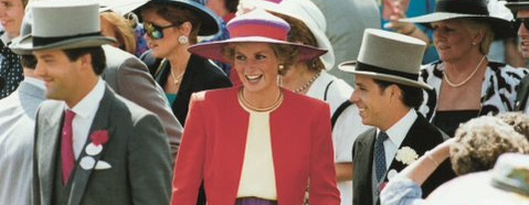 Princess Diana in a crowd